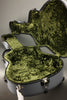 Calton Cases Dreadnought Case, Square Shouldered, Gray Exterior, Green Interior New