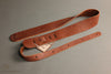 Lakota Leathers American Bison Guitar Strap 2", Tobacco