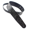 LEATHER SERIES  EMBOSSED FLORAL BLACK